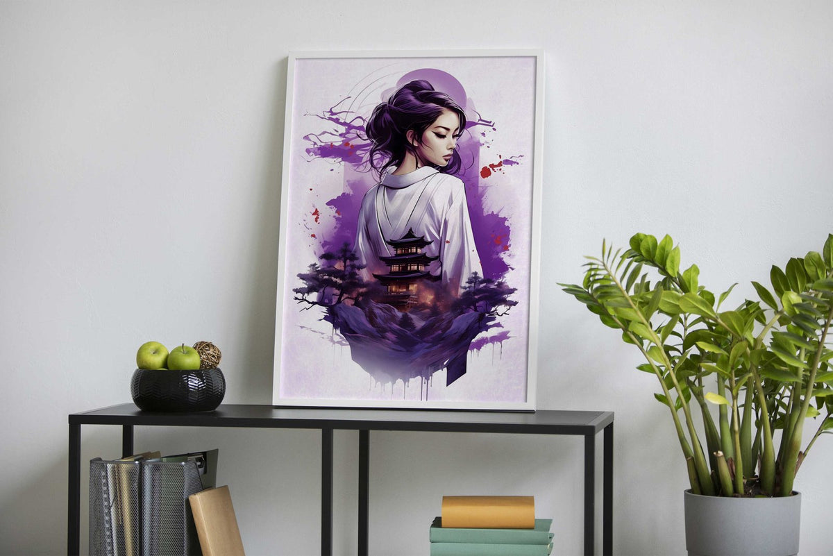 Geisha Japanese Girl Asian Style Poster | Wall Art for Home & Office | High-Quality Print - High-Quality Visual Display