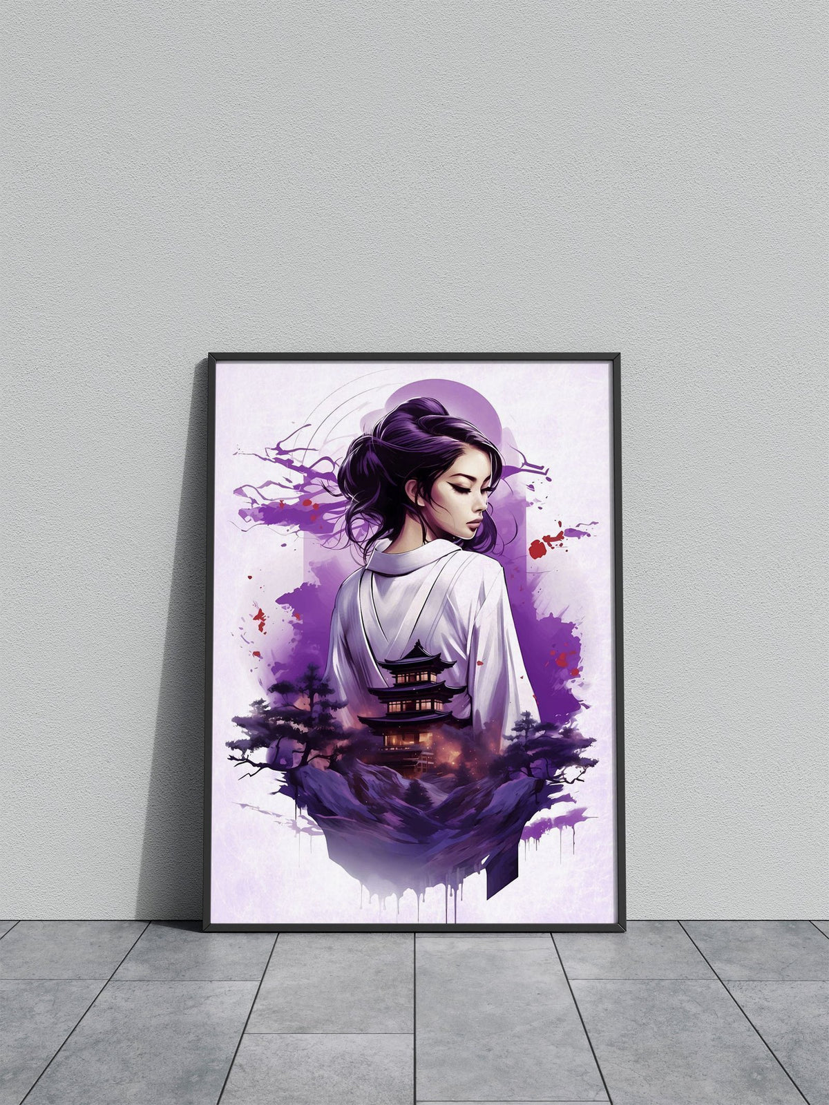 Geisha Japanese Girl Asian Style Poster | Wall Art for Home & Office | High-Quality Print - High-Quality Visual Display