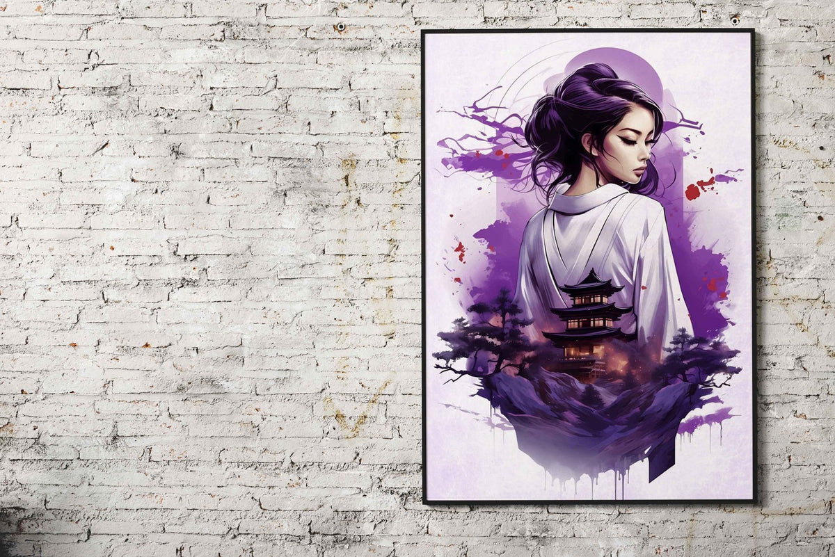 Geisha Japanese Girl Asian Style Poster | Wall Art for Home & Office | High-Quality Print - High-Quality Visual Display