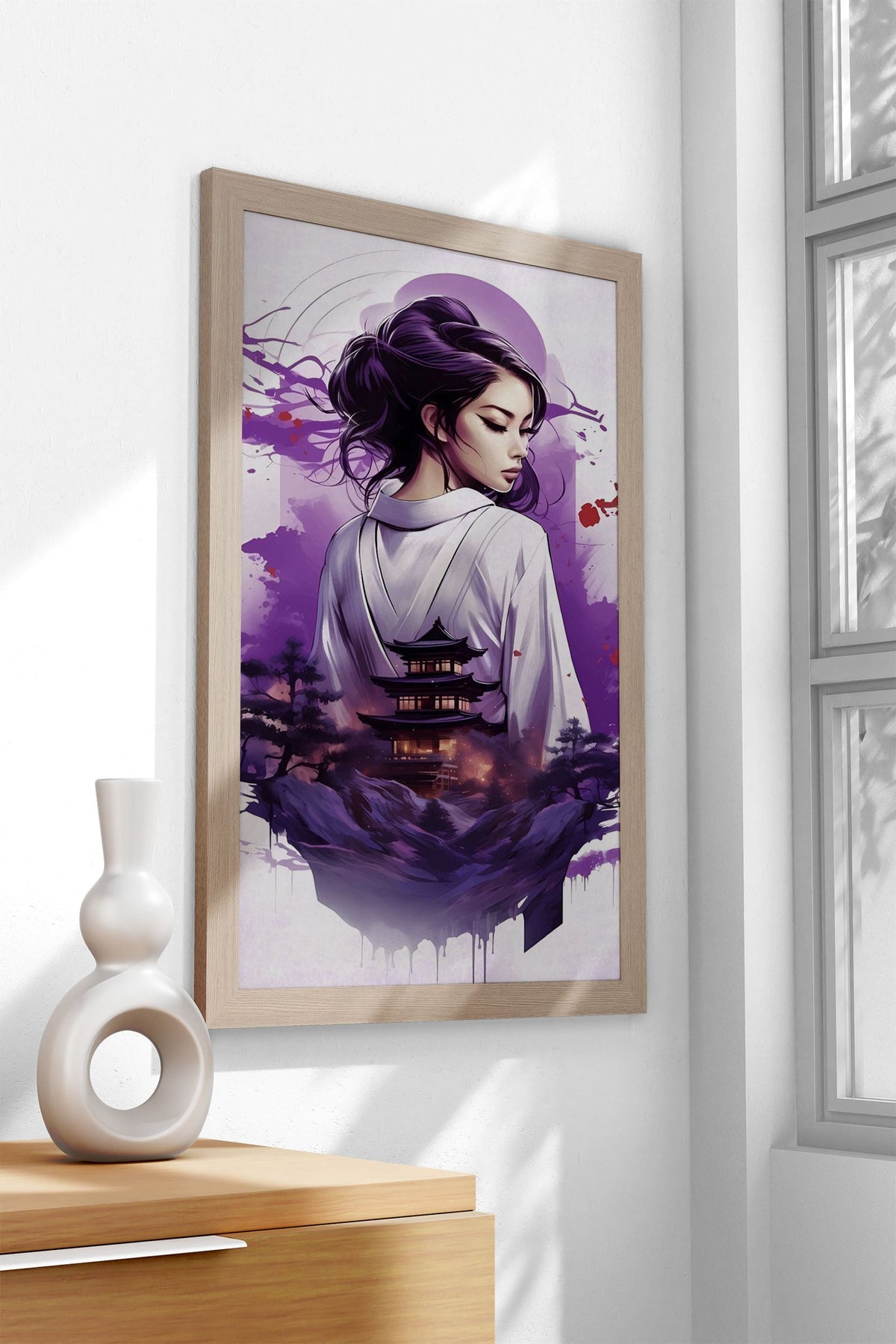 Geisha Japanese Girl Asian Style Poster | Wall Art for Home & Office | High-Quality Print - High-Quality Visual Display