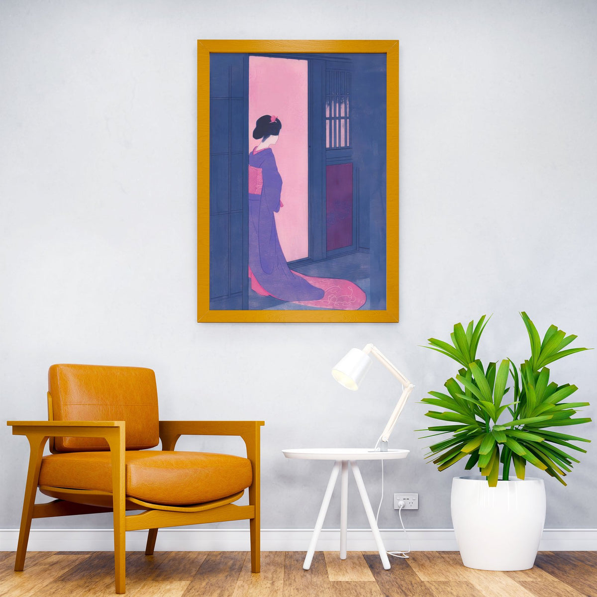 Geisha Japanese Painting Asian Style Poster | Wall Art for Home & Office | High-Quality Print - High-Quality Visual Display