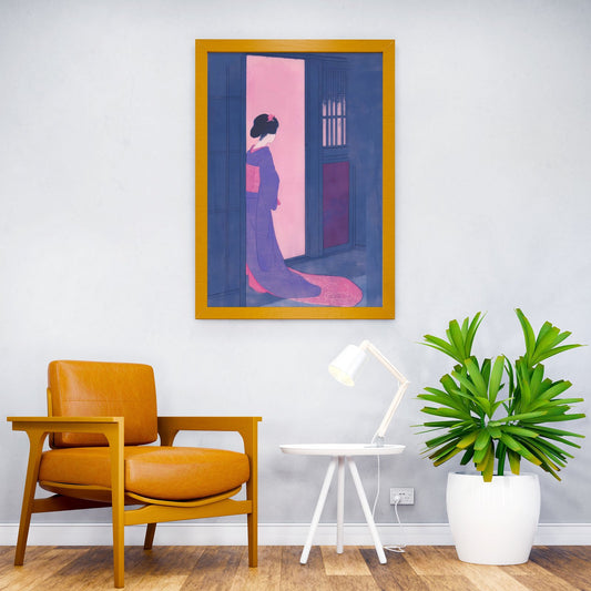 Geisha Japanese Painting Asian Style Poster | Wall Art for Home & Office | High-Quality Print - High-Quality Visual Display