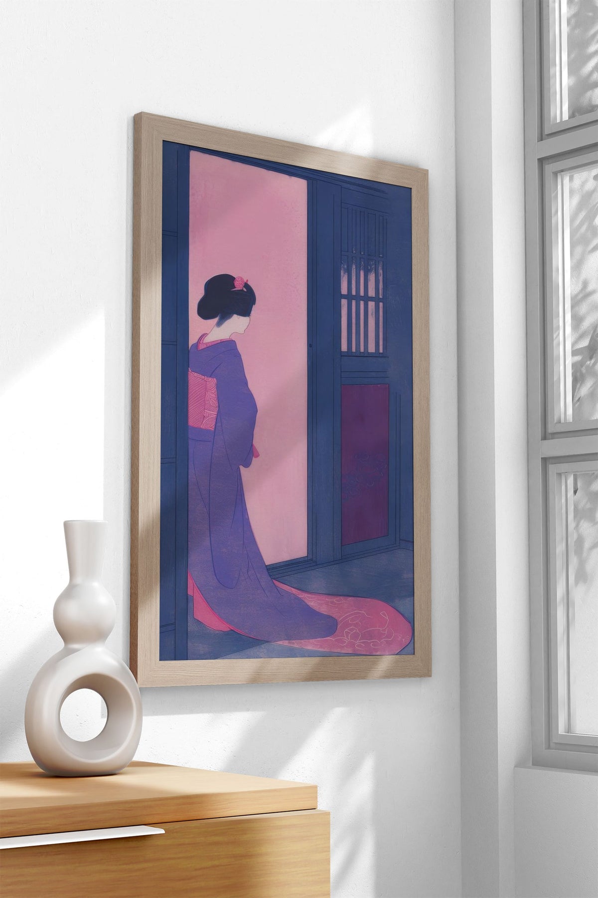Geisha Japanese Painting Asian Style Poster | Wall Art for Home & Office | High-Quality Print - High-Quality Visual Display