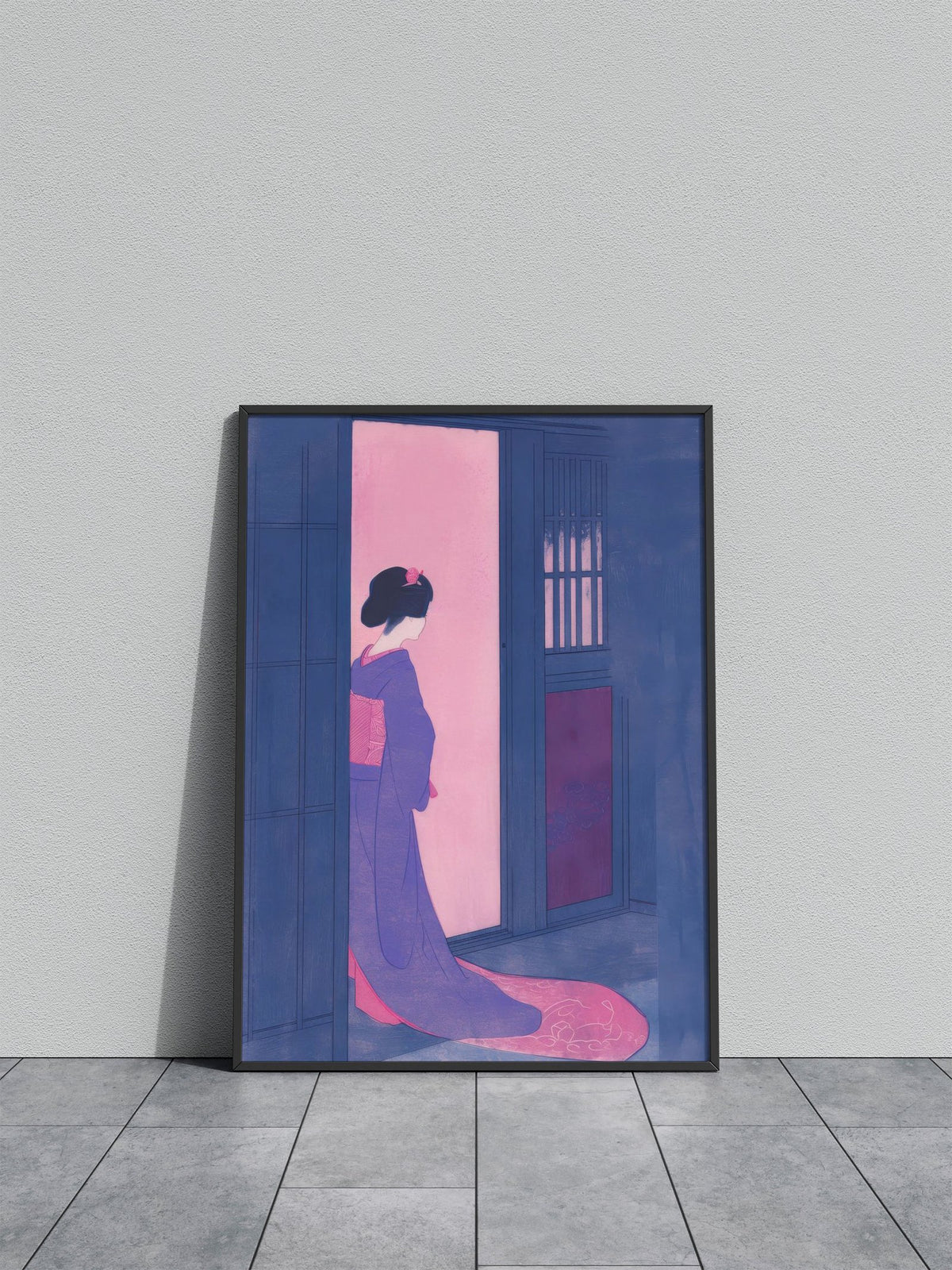 Geisha Japanese Painting Asian Style Poster | Wall Art for Home & Office | High-Quality Print - High-Quality Visual Display