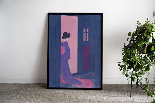 Geisha Japanese Painting Asian Style Poster | Wall Art for Home & Office | High-Quality Print - High-Quality Visual Display