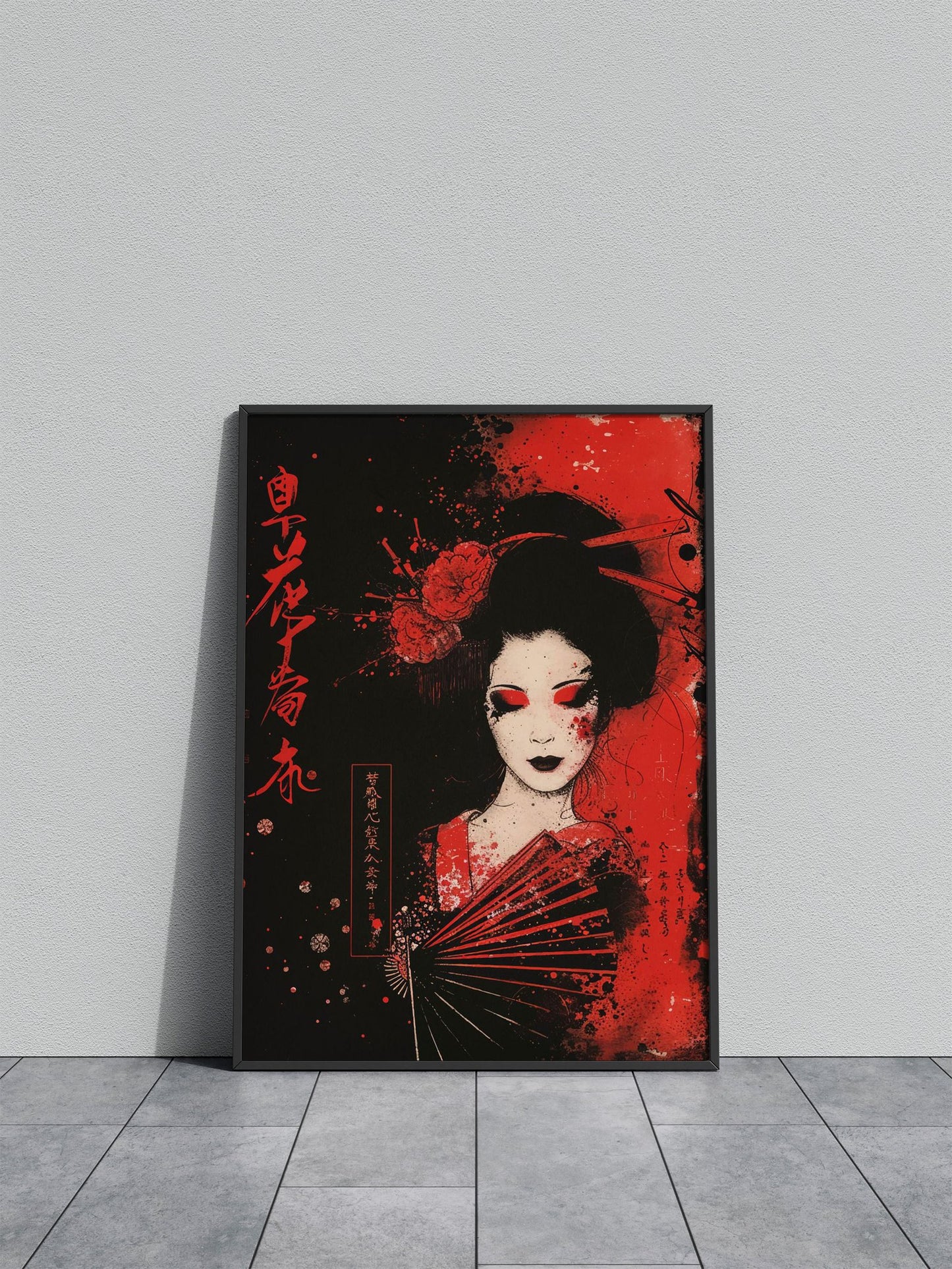 Geisha Japanese Samurai Asian Style Poster | Wall Art for Home & Office | High-Quality Print