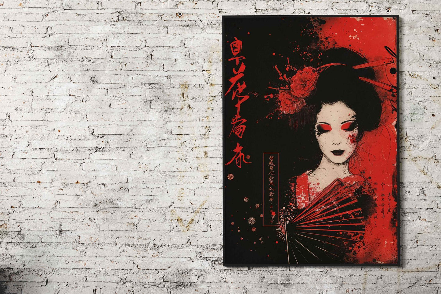 Geisha Japanese Samurai Asian Style Poster | Wall Art for Home & Office | High-Quality Print
