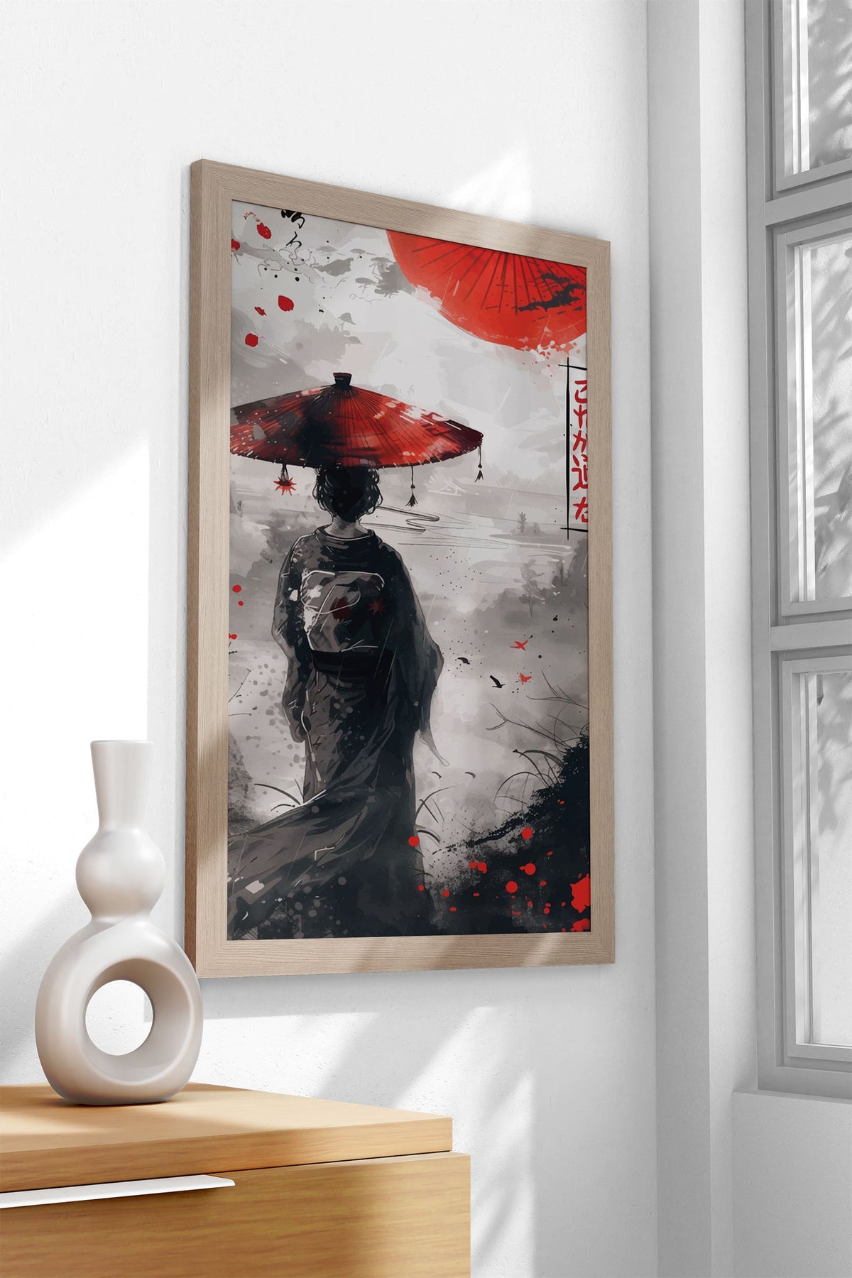 Geisha Japanese ink Asian Style Poster | Wall Art for Home & Office | High-Quality Print - High-Quality Visual Display