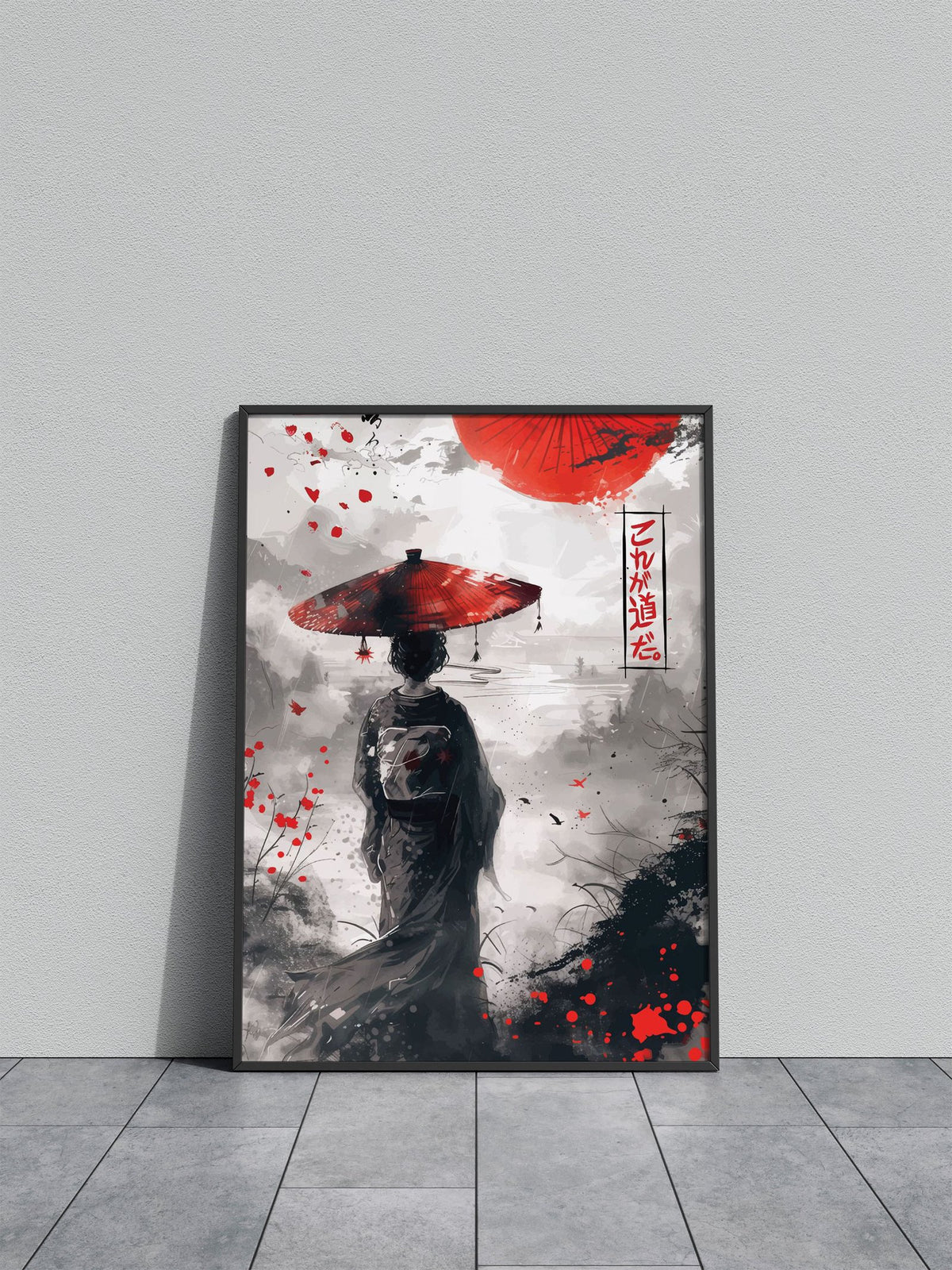 Geisha Japanese ink Asian Style Poster | Wall Art for Home & Office | High-Quality Print - High-Quality Visual Display
