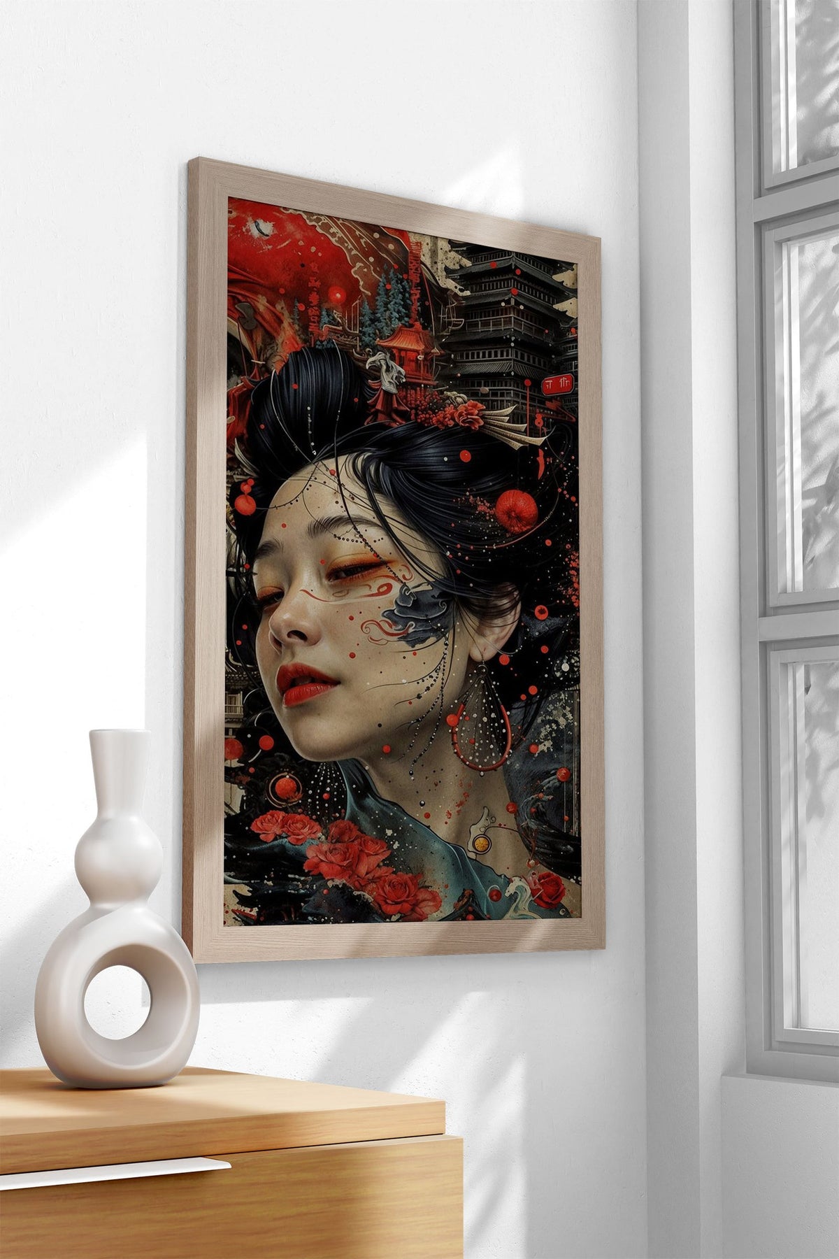 Geisha Japanese Asian Style Poster | Wall Art for Home & Office | High-Quality Print - High-Quality Visual Display