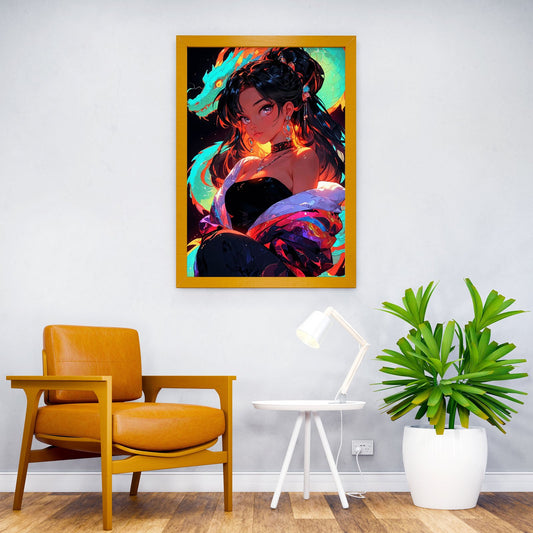 Geisha Magical Samurai Asian Style Poster | Wall Art for Home & Office | High-Quality Print - High-Quality Visual Display