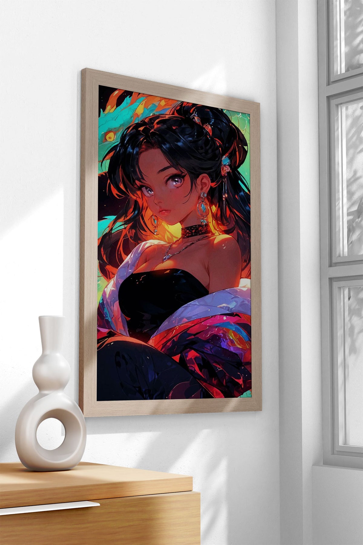 Geisha Magical Samurai Asian Style Poster | Wall Art for Home & Office | High-Quality Print - High-Quality Visual Display