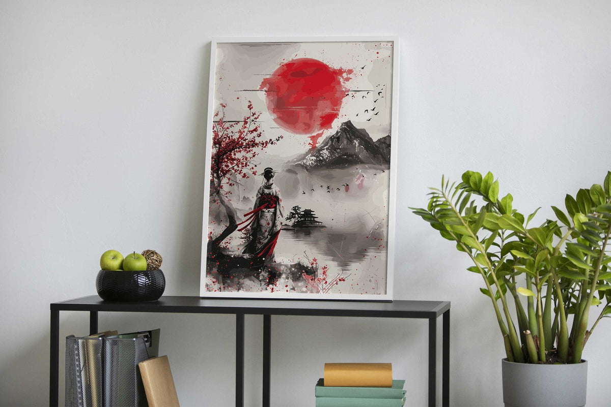 Geisha Nippon Japan Asian Style Poster | Wall Art for Home & Office | High-Quality Print - High-Quality Visual Display