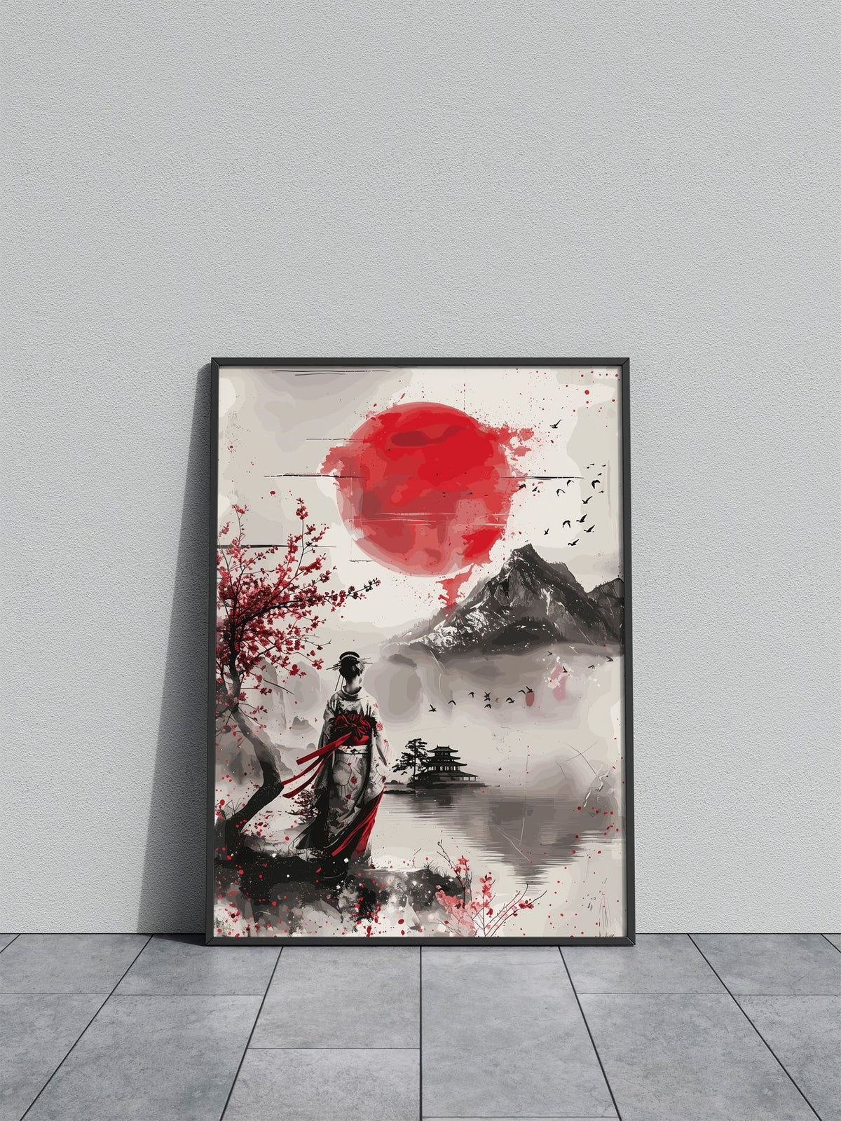 Geisha Nippon Japan Asian Style Poster | Wall Art for Home & Office | High-Quality Print - High-Quality Visual Display