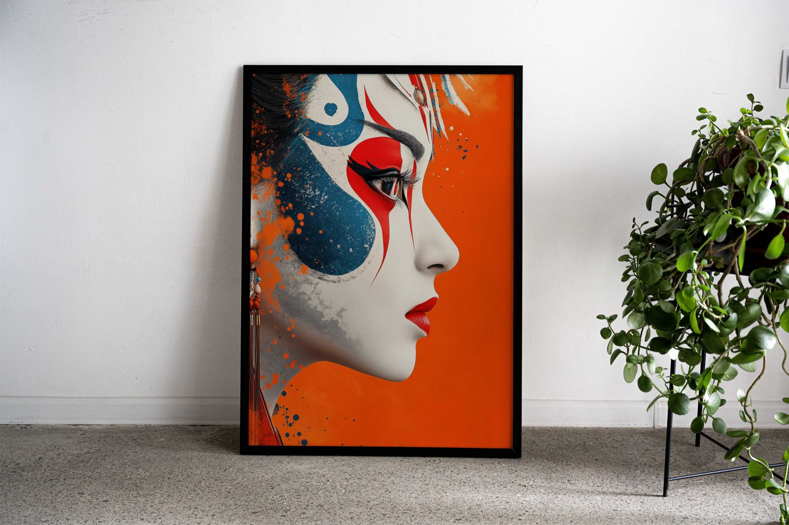 Geisha Portrait Asian Style Poster | Wall Art for Home & Office | High-Quality Print - High-Quality Visual Display