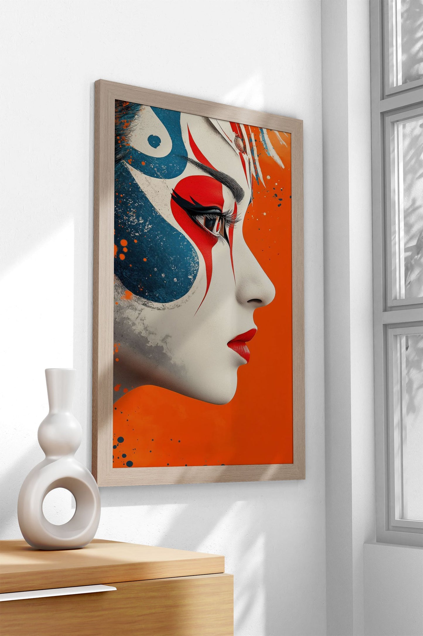 Geisha Portrait Asian Style Poster | Wall Art for Home & Office | High-Quality Print - High-Quality Visual Display