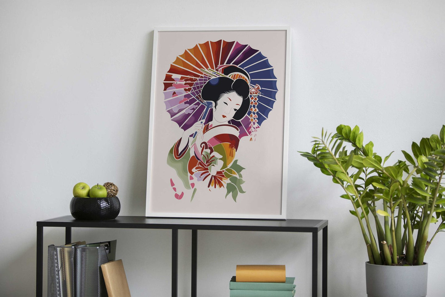 Geisha Retro Japanese Asian Style Poster | Wall Art for Home & Office | High-Quality Print