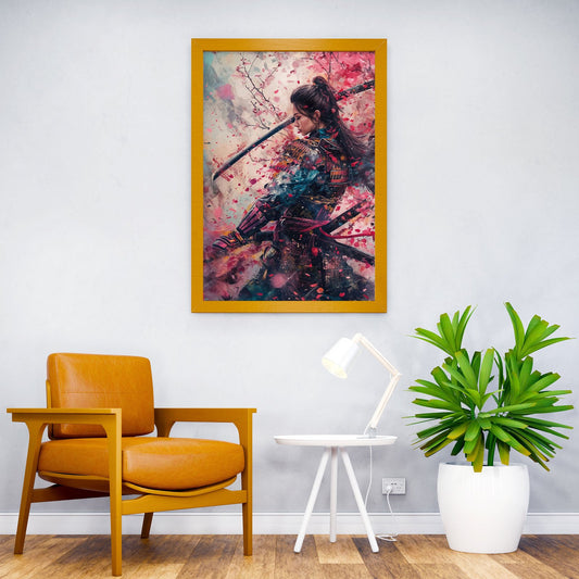 Geisha Samurai Japan Woman Asian Style Poster | Wall Art for Home & Office | High-Quality Print - High-Quality Visual Display