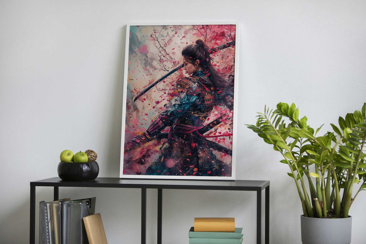 Geisha Samurai Japan Woman Asian Style Poster | Wall Art for Home & Office | High-Quality Print - High-Quality Visual Display