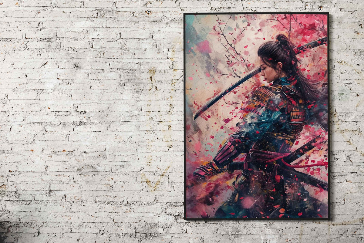 Geisha Samurai Japan Woman Asian Style Poster | Wall Art for Home & Office | High-Quality Print - High-Quality Visual Display