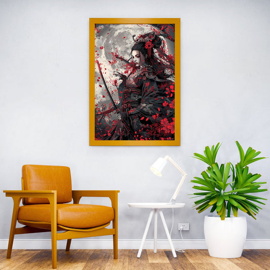 Geisha Samurai Japan Asian Style Poster | Wall Art for Home & Office | High-Quality Print - High-Quality Visual Display
