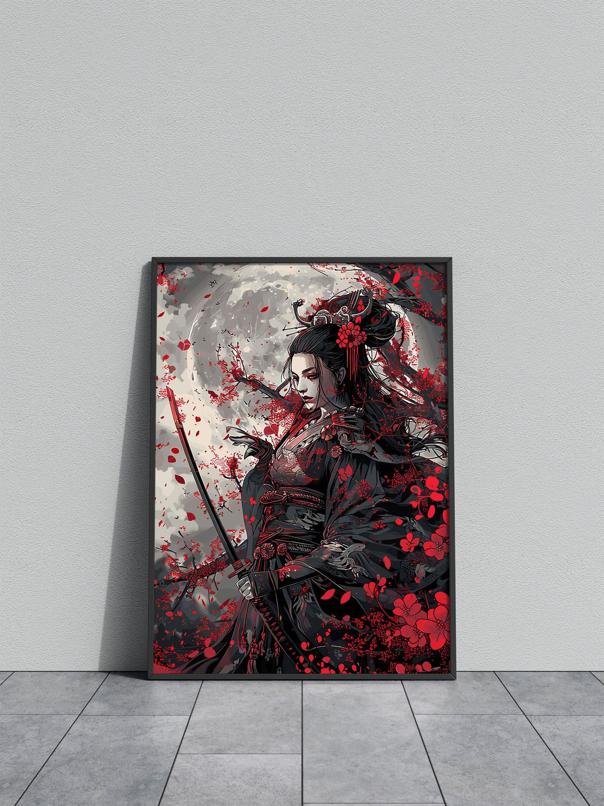 Geisha Samurai Japan Asian Style Poster | Wall Art for Home & Office | High-Quality Print - High-Quality Visual Display