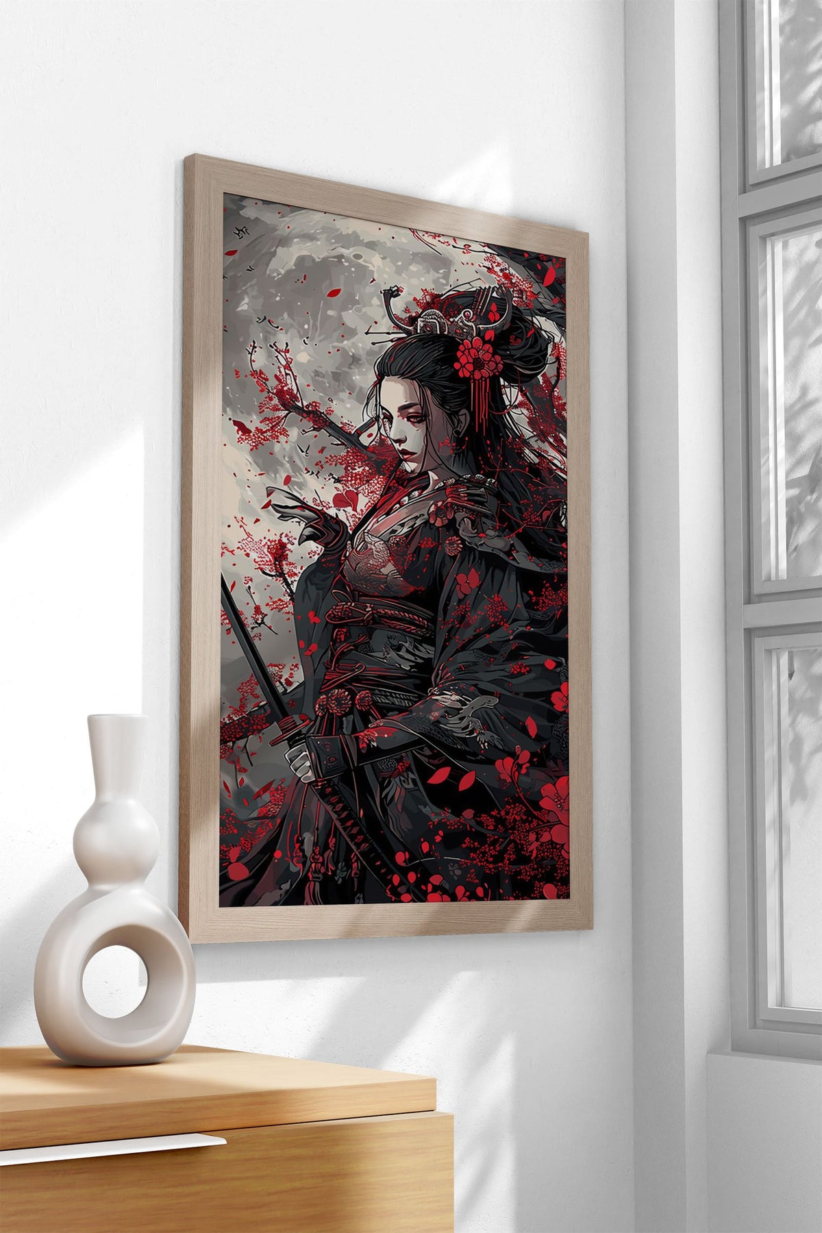 Geisha Samurai Japan Asian Style Poster | Wall Art for Home & Office | High-Quality Print - High-Quality Visual Display