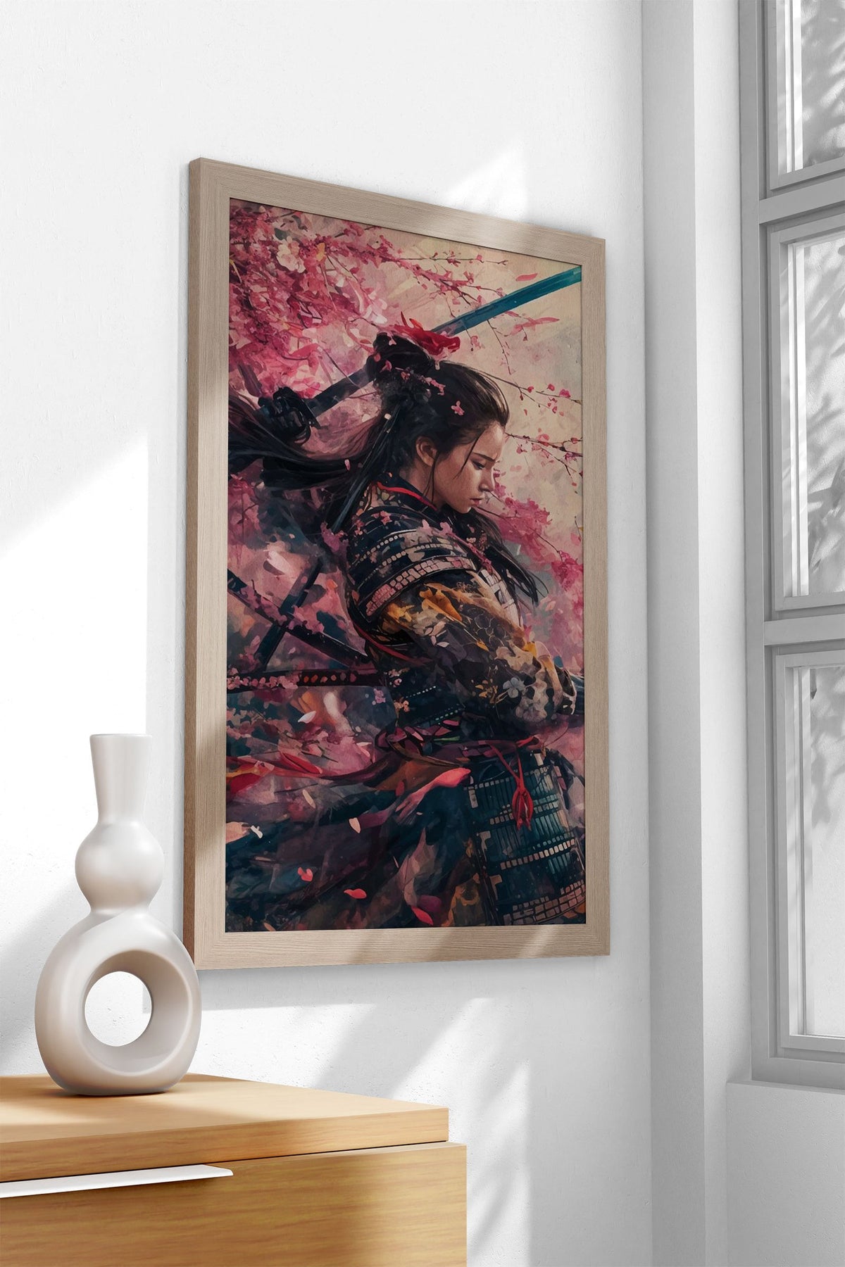Geisha Samurai Sakura Japa Asian Style Poster | Wall Art for Home & Office | High-Quality Print - High-Quality Visual Display