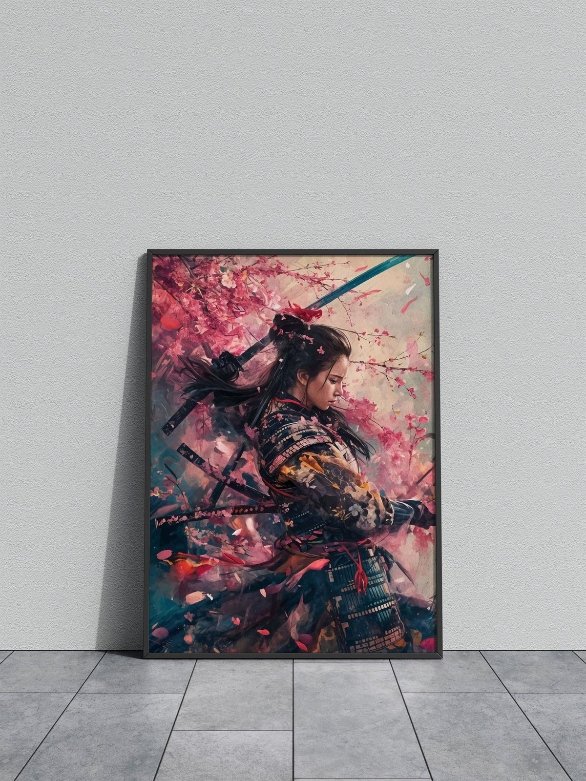 Geisha Samurai Sakura Japa Asian Style Poster | Wall Art for Home & Office | High-Quality Print - High-Quality Visual Display