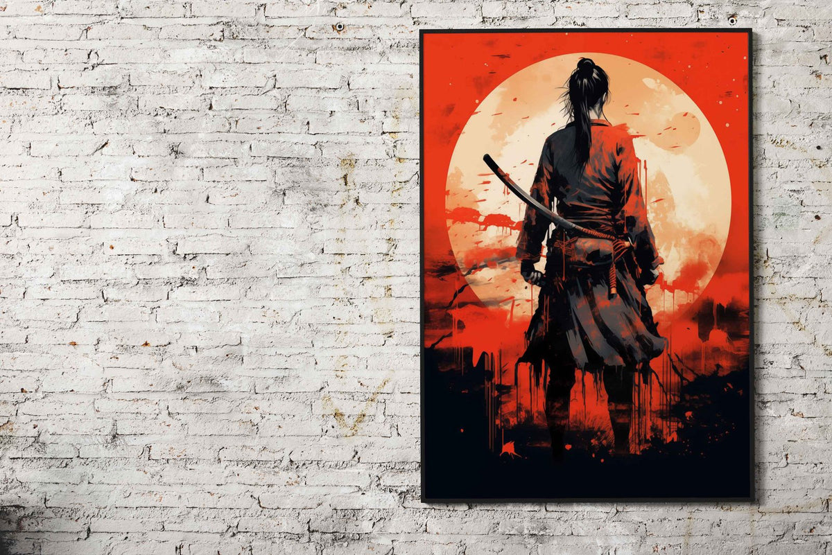 Geisha Samurai Asian Style Poster | Wall Art for Home & Office | High-Quality Print - High-Quality Visual Display