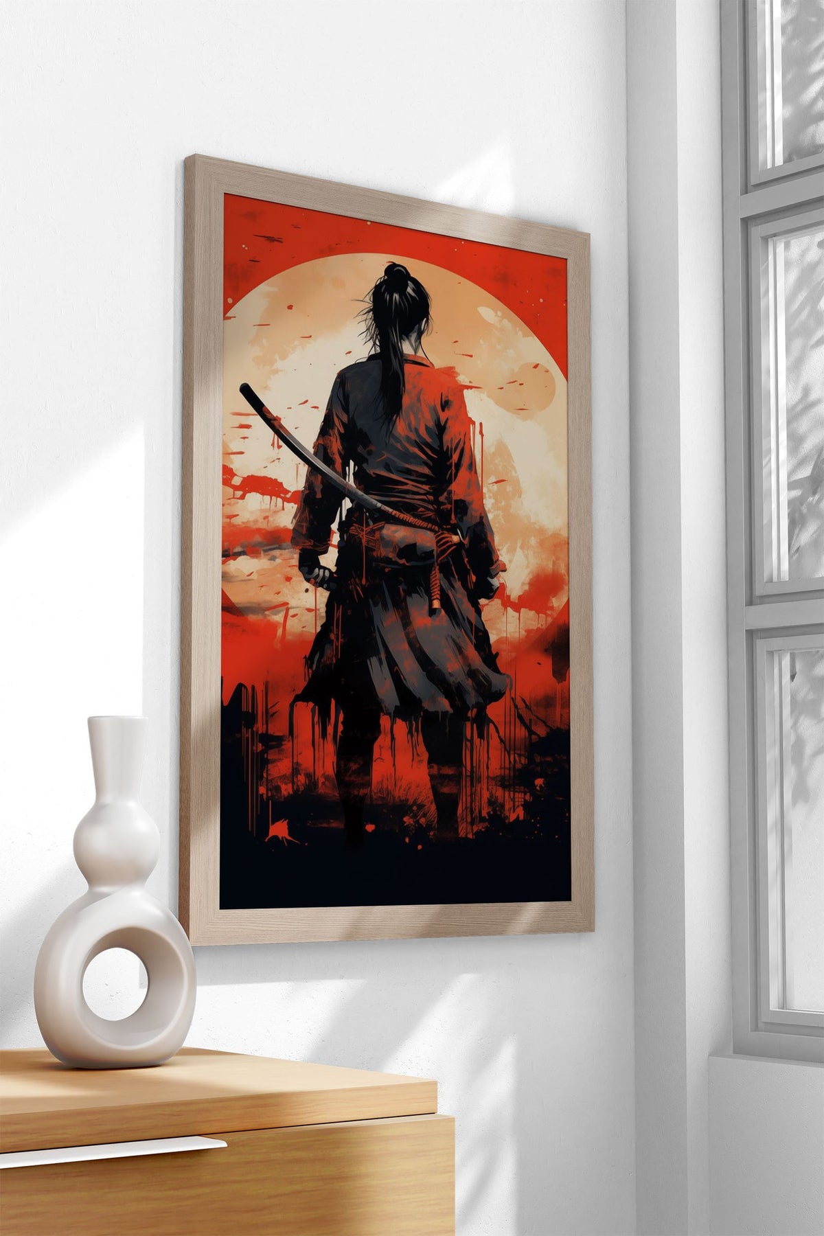 Geisha Samurai Asian Style Poster | Wall Art for Home & Office | High-Quality Print - High-Quality Visual Display
