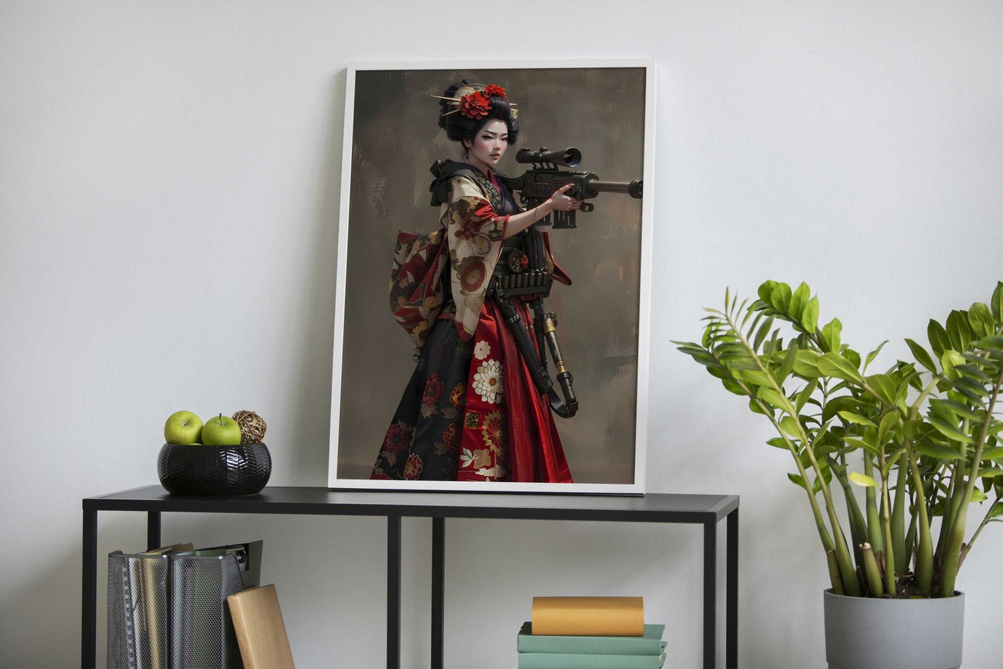 Geisha Sniper Asian Style Poster | Wall Art for Home & Office | High-Quality Print - High-Quality Visual Display