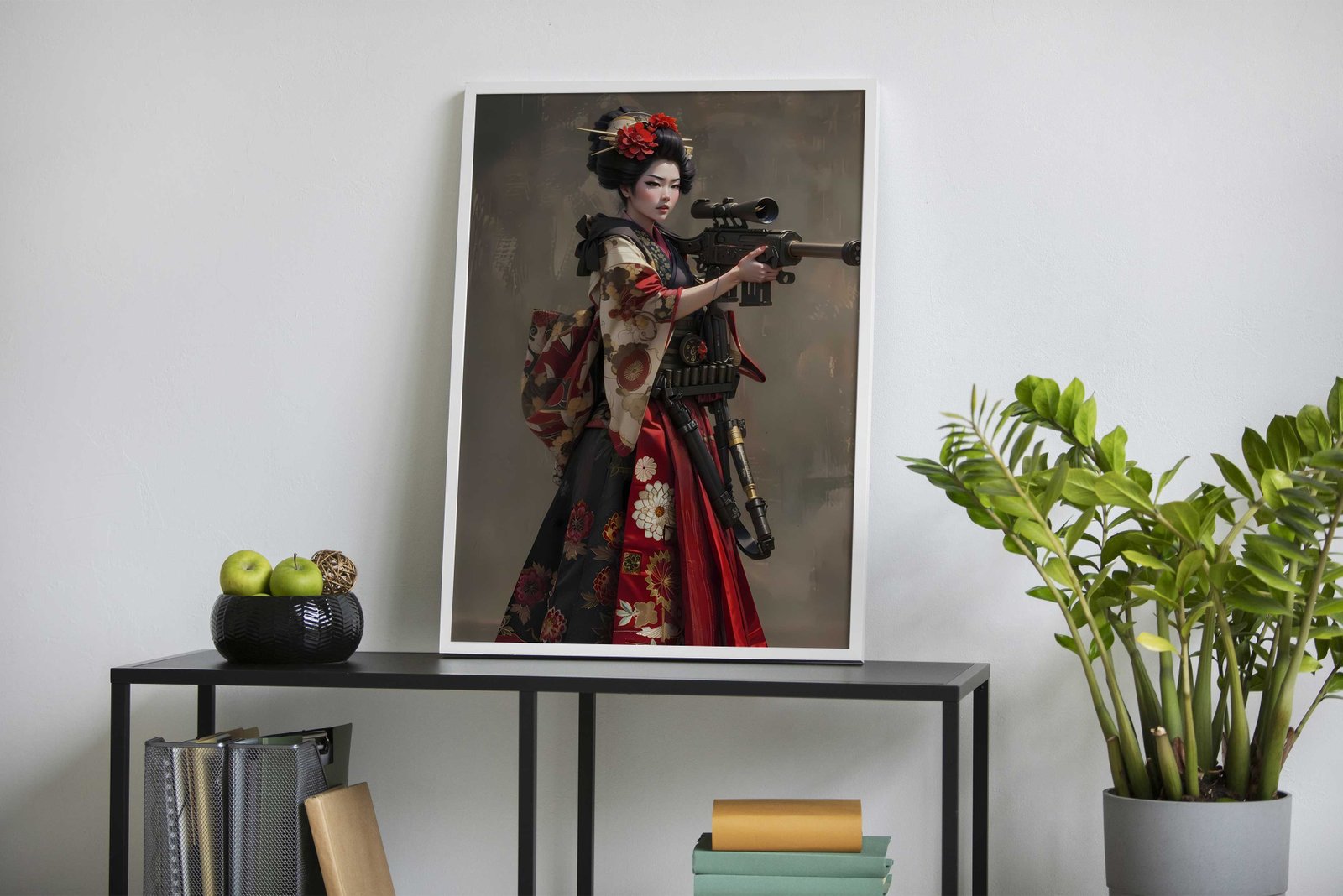 Geisha Sniper Asian Style Poster | Wall Art for Home & Office | High-Quality Print - High-Quality Visual Display
