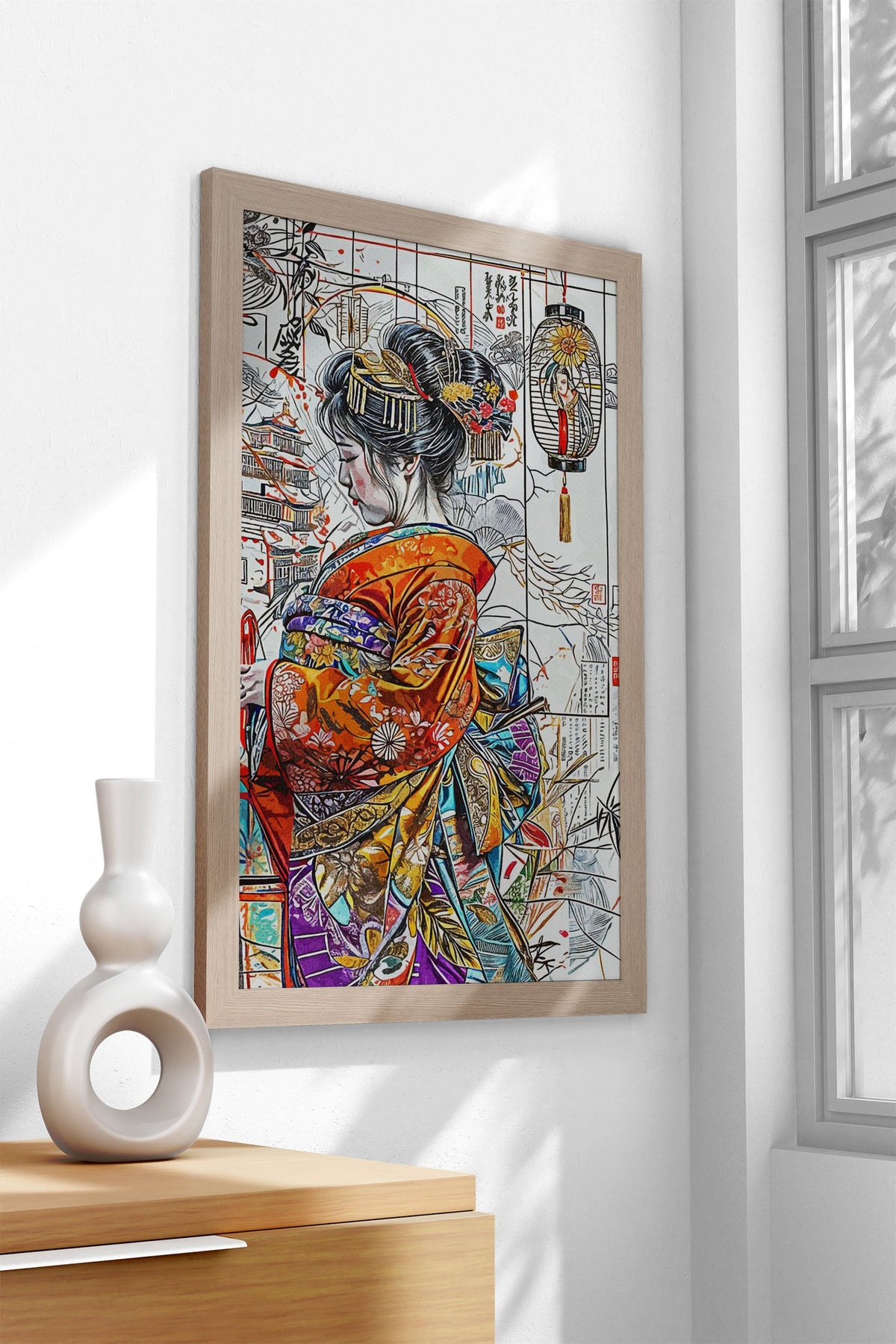 Geisha and Japanese Asian Style Poster | Wall Art for Home & Office | High-Quality Print - High-Quality Visual Display