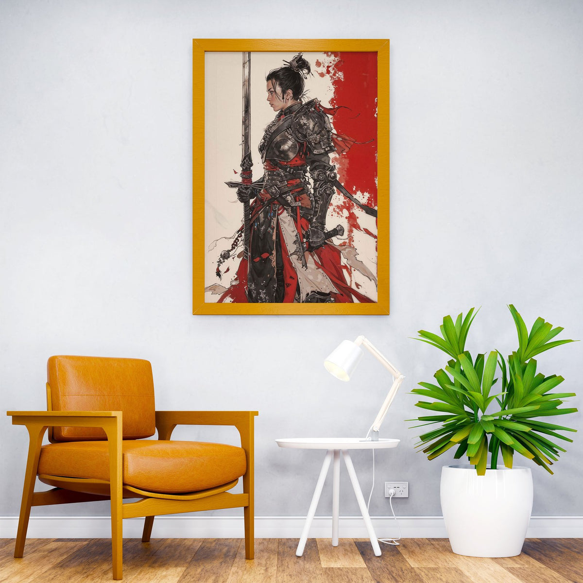 Geisha female warrior Asian Style Poster | Wall Art for Home & Office | High-Quality Print - High-Quality Visual Display