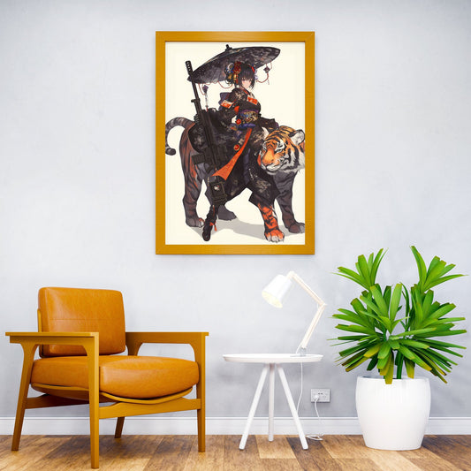 Geisha of the Tiger Clan Asian Style Poster | Wall Art for Home & Office | High-Quality Print - High-Quality Visual Display
