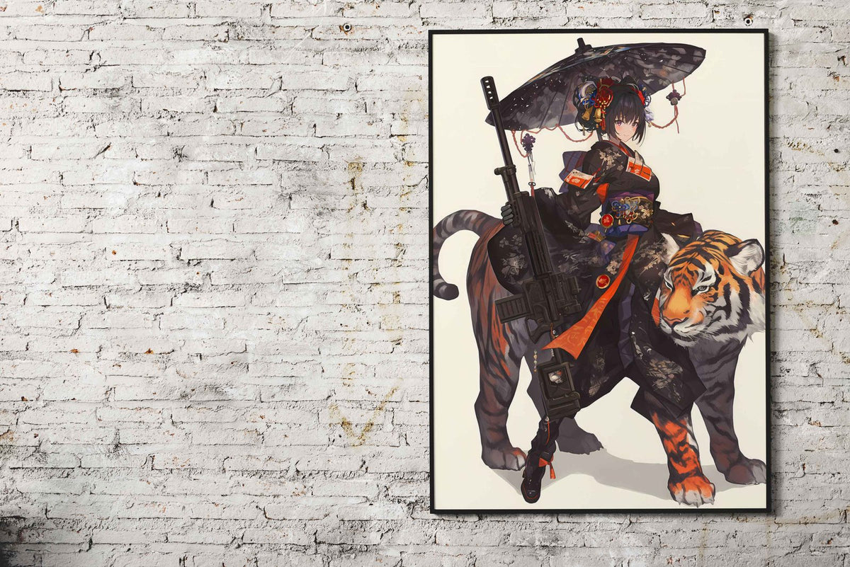 Geisha of the Tiger Clan Asian Style Poster | Wall Art for Home & Office | High-Quality Print - High-Quality Visual Display