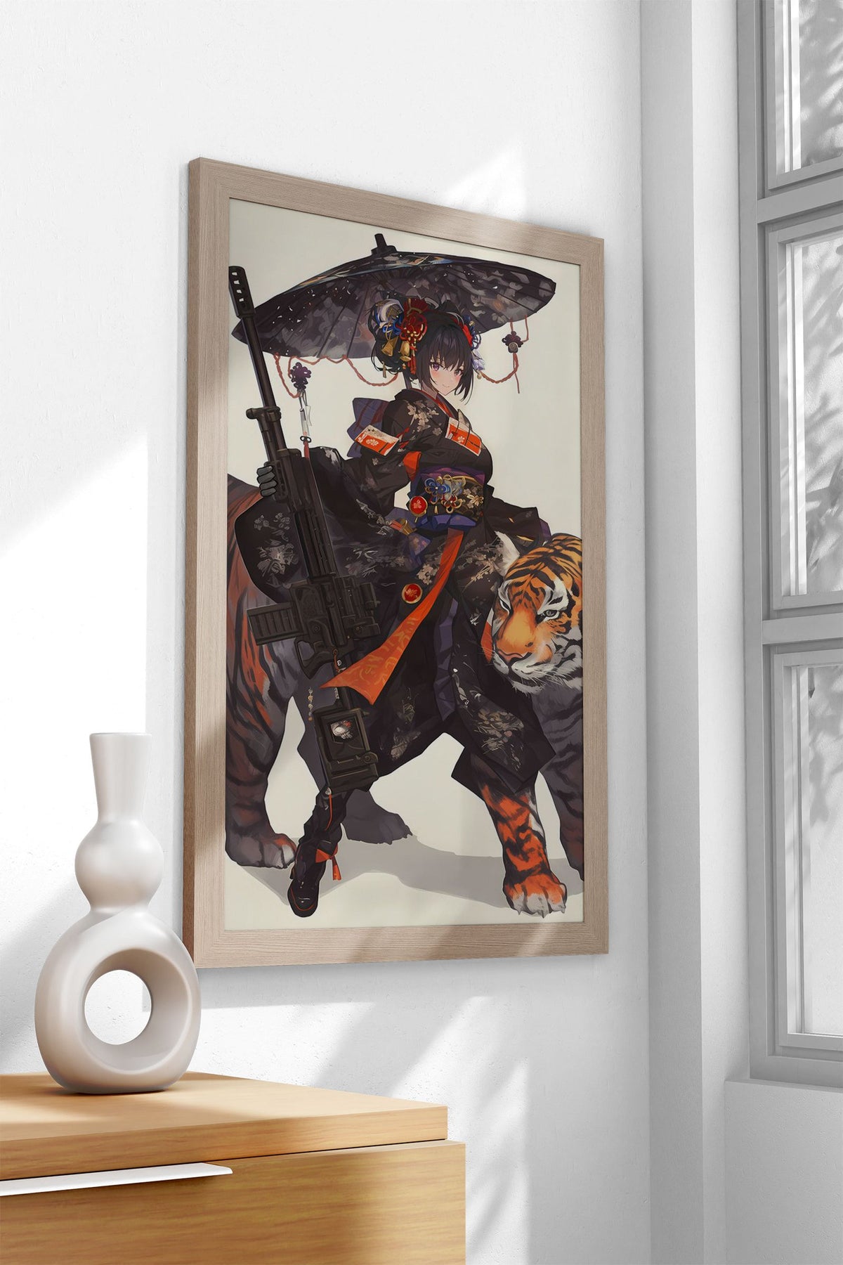 Geisha of the Tiger Clan Asian Style Poster | Wall Art for Home & Office | High-Quality Print - High-Quality Visual Display