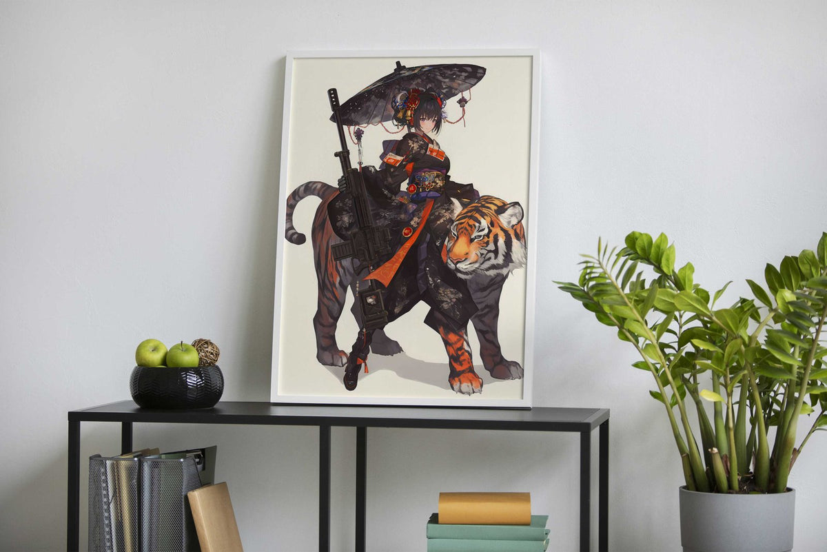 Geisha of the Tiger Clan Asian Style Poster | Wall Art for Home & Office | High-Quality Print - High-Quality Visual Display