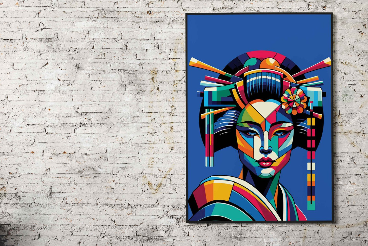 Geisha wpap pop art Asian Style Poster | Wall Art for Home & Office | High-Quality Print