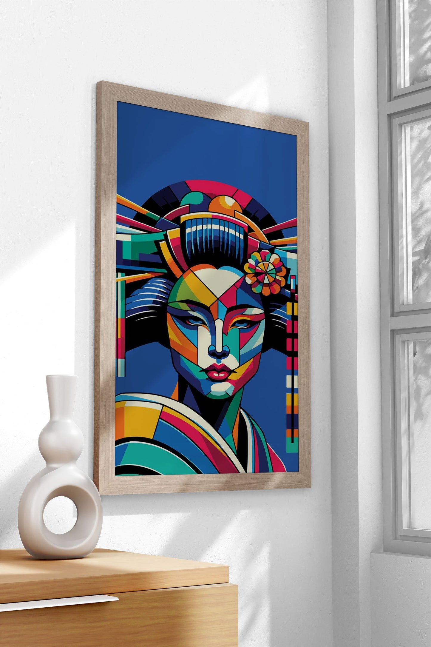 Geisha wpap pop art Asian Style Poster | Wall Art for Home & Office | High-Quality Print