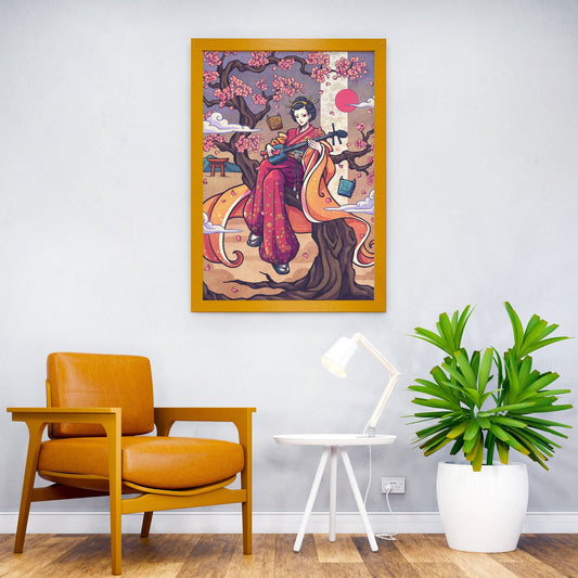 Geisha Asian Style Poster | Wall Art for Home & Office | High-Quality Print - High-Quality Visual Display
