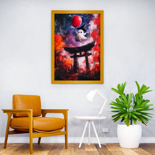 Ghostly Halloween in Japan Asian Style Poster | Wall Art for Home & Office | High-Quality Print - High-Quality Visual Display