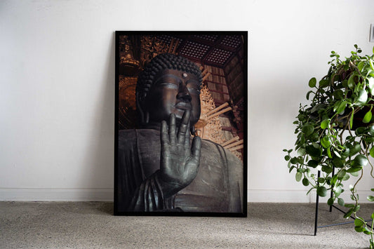Giant Buddha Statue Asian Style Poster | Wall Art for Home & Office | High-Quality Print - High-Quality Visual Display