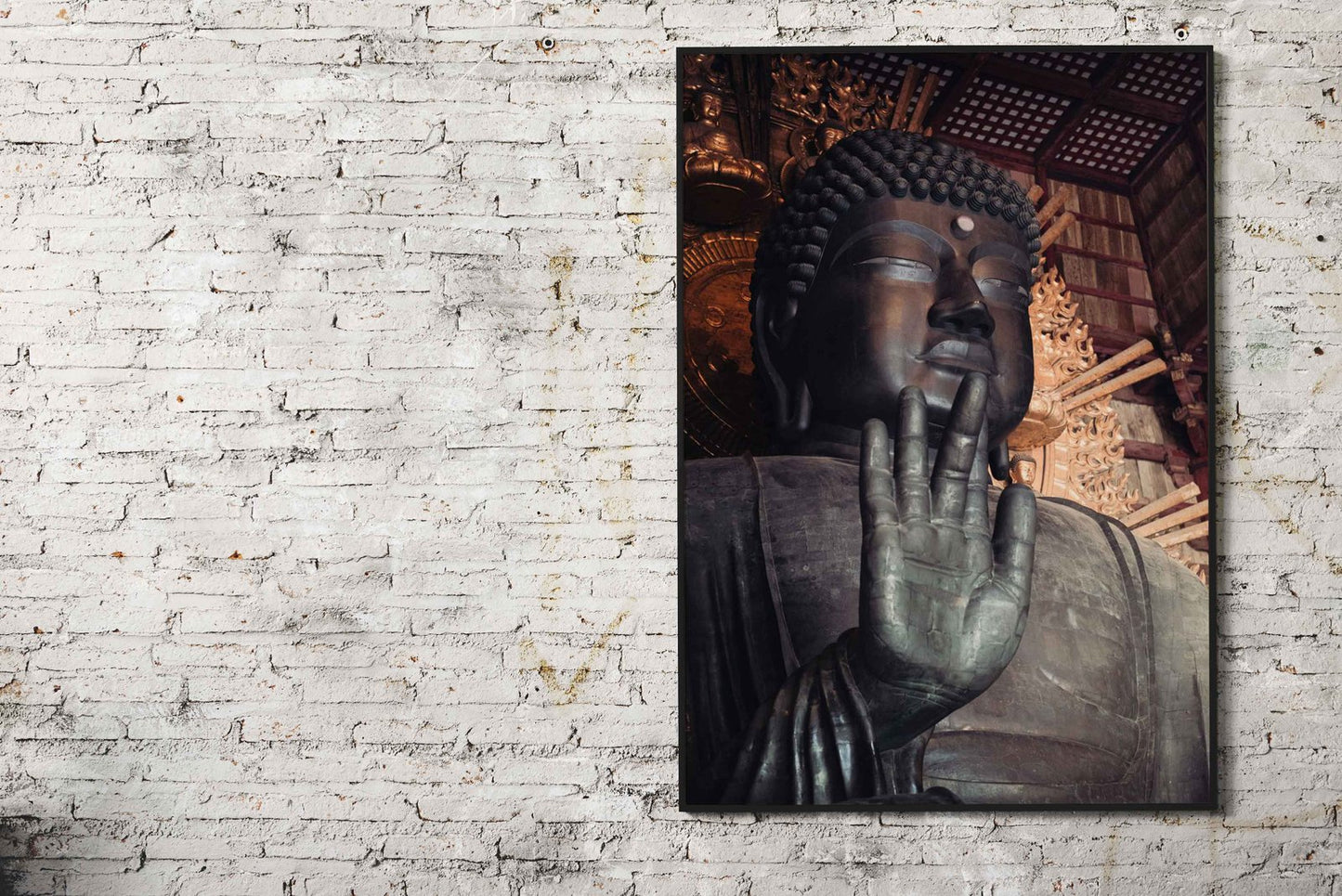 Giant Buddha Statue Asian Style Poster | Wall Art for Home & Office | High-Quality Print