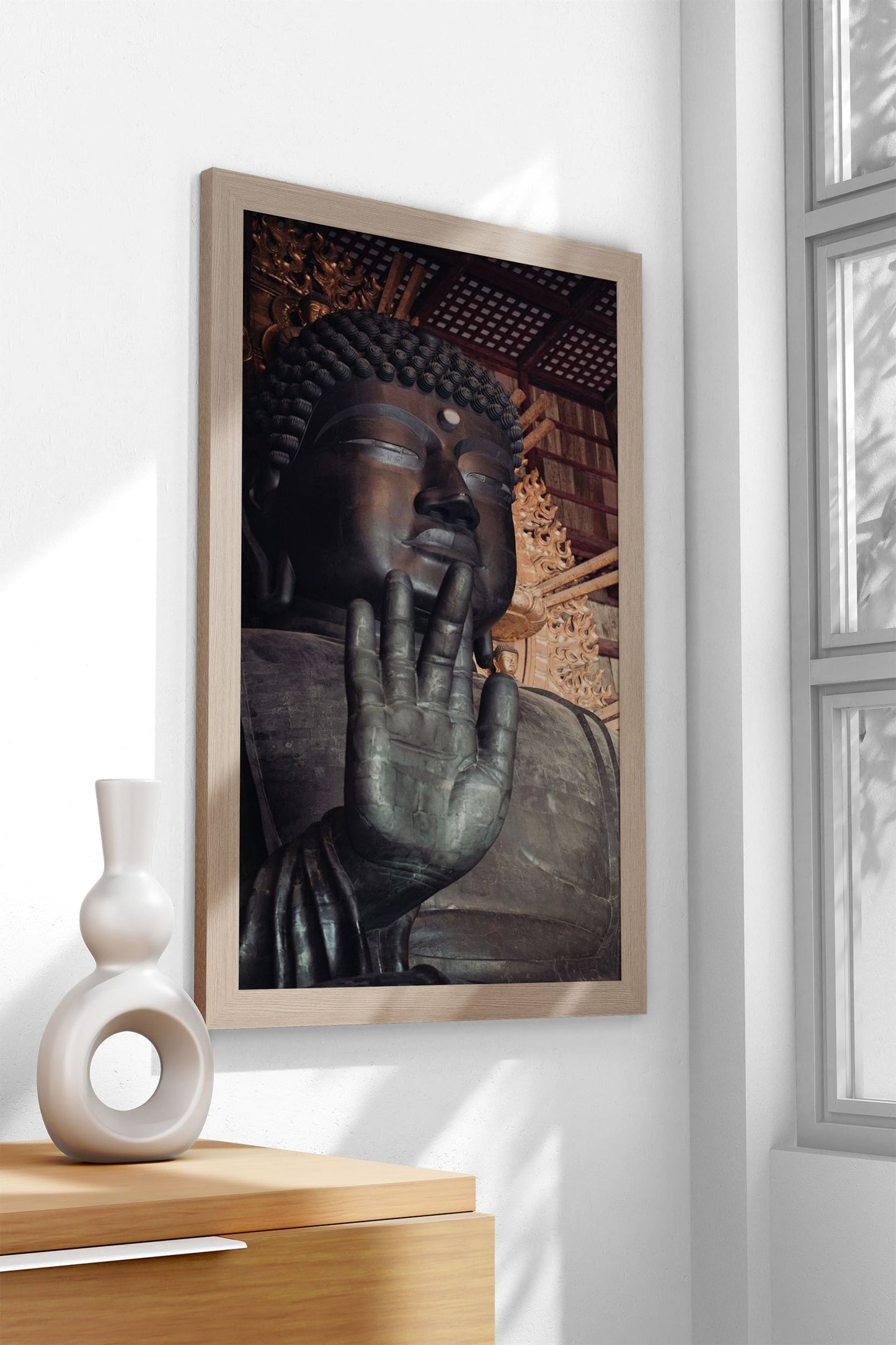 Giant Buddha Statue Asian Style Poster | Wall Art for Home & Office | High-Quality Print