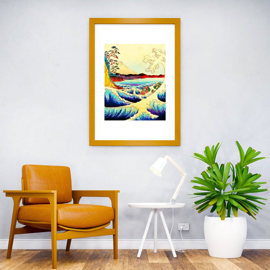 Giant Waves Asian Style Poster | Wall Art for Home & Office | High-Quality Print - High-Quality Visual Display