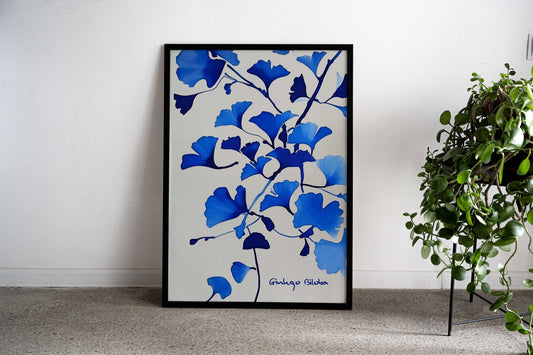 Ginkgo Biloba Asian Style Poster | Wall Art for Home & Office | High-Quality Print - High-Quality Visual Display