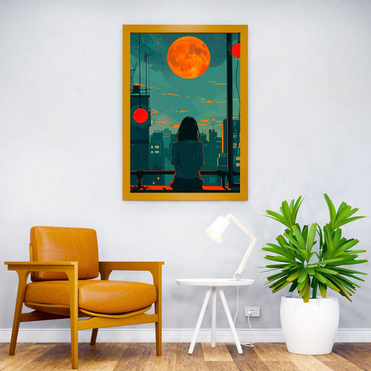 Girl Alone Sunrise Asian Style Poster | Wall Art for Home & Office | High-Quality Print - High-Quality Visual Display