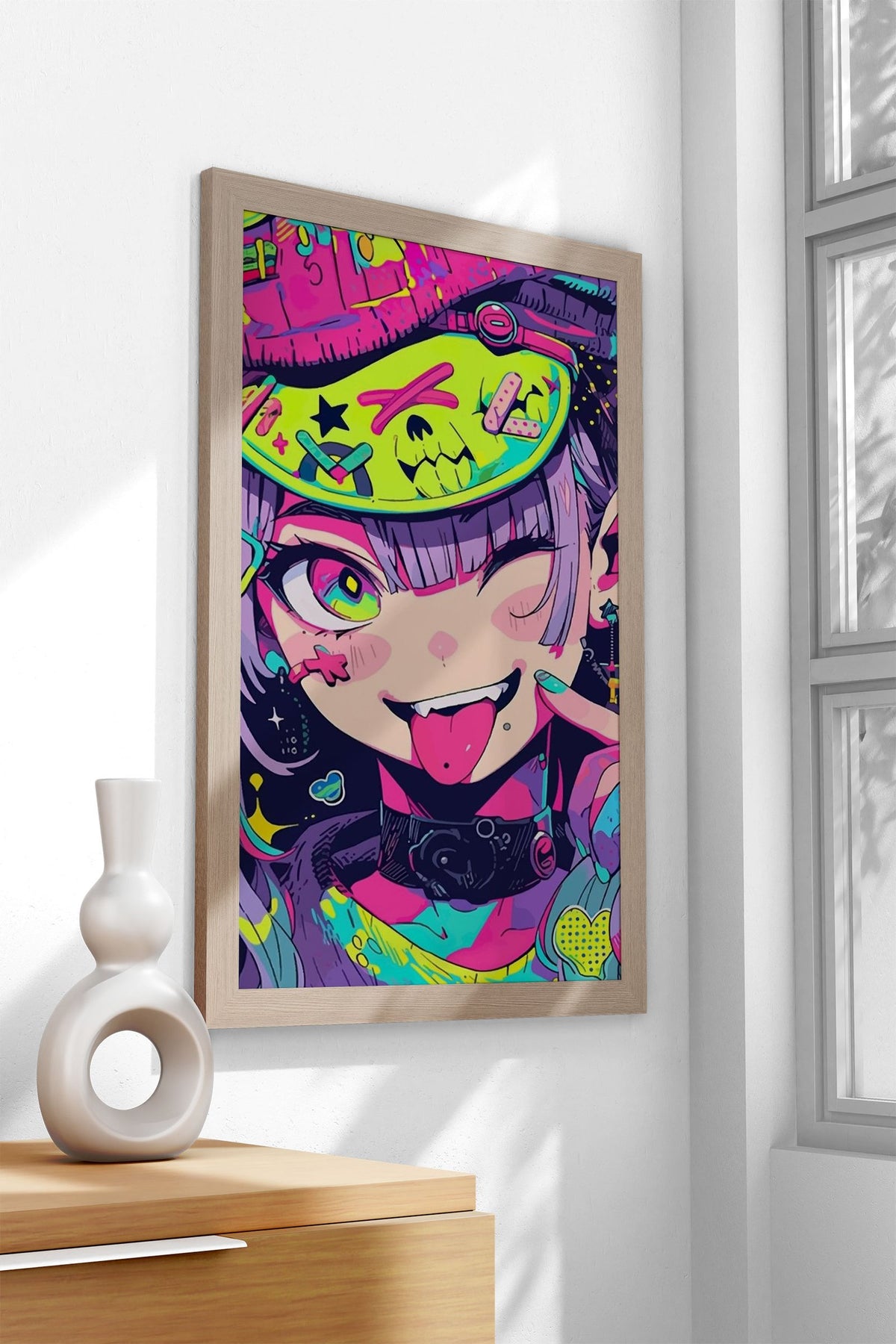 Girl Anime Colorful Theme Asian Style Poster | Wall Art for Home & Office | High-Quality Print - High-Quality Visual Display